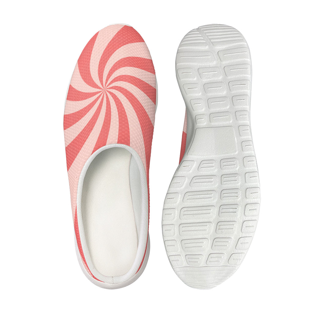 Pink Psychedelic Swirl Print Mesh Casual Shoes