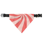 Pink Psychedelic Swirl Print Over The Collar Dog Bandana