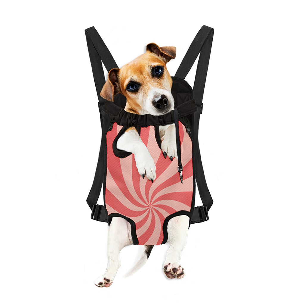 Pink Psychedelic Swirl Print Pet Carrier Backpack