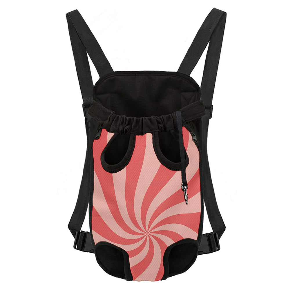 Pink Psychedelic Swirl Print Pet Carrier Backpack