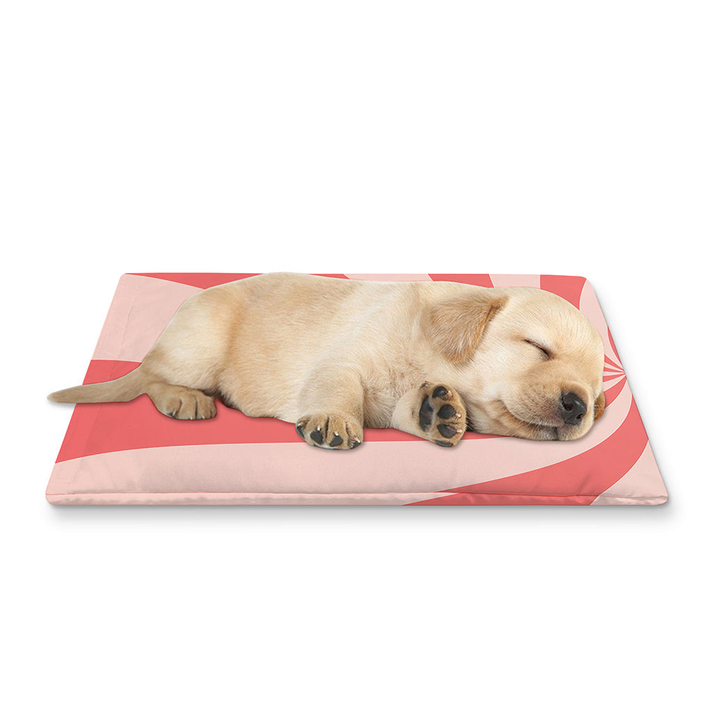 Pink Psychedelic Swirl Print Pet Cooling Mat Cover
