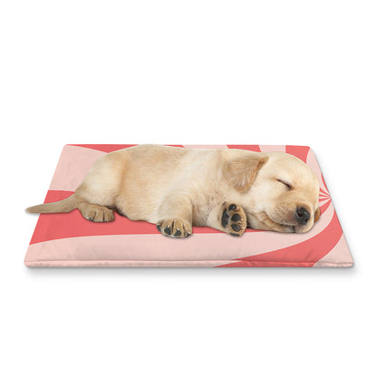 Pink Psychedelic Swirl Print Pet Cooling Mat Cover