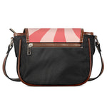 Pink Psychedelic Swirl Print Saddle Bag