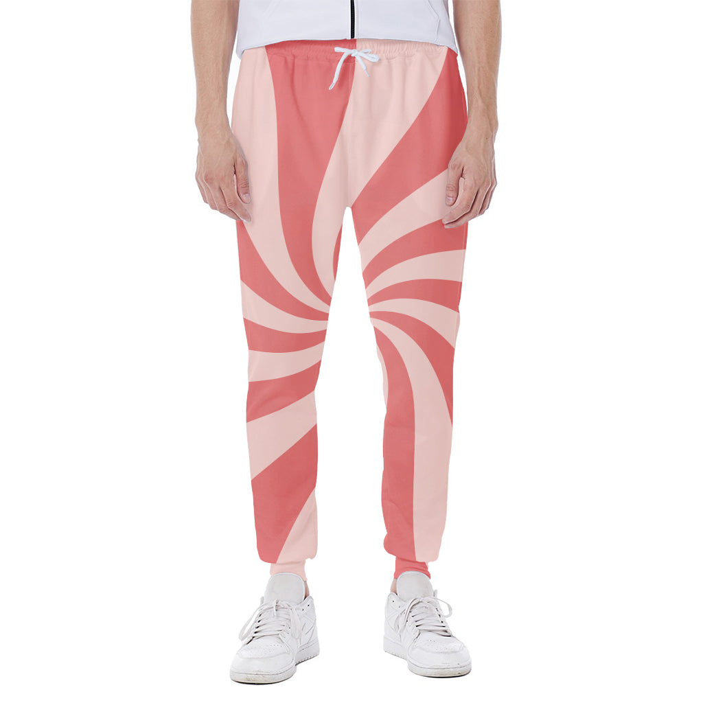 Pink Psychedelic Swirl Print Scuba Joggers