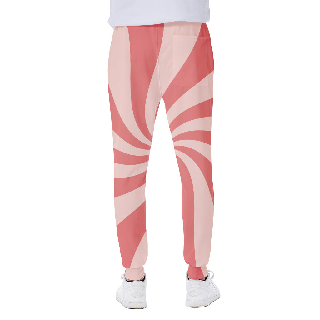 Pink Psychedelic Swirl Print Scuba Joggers