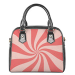 Pink Psychedelic Swirl Print Shoulder Handbag