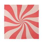 Pink Psychedelic Swirl Print Silk Bandana