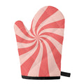Pink Psychedelic Swirl Print Single Oven Mitt