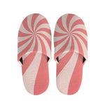 Pink Psychedelic Swirl Print Slippers