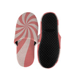 Pink Psychedelic Swirl Print Slippers
