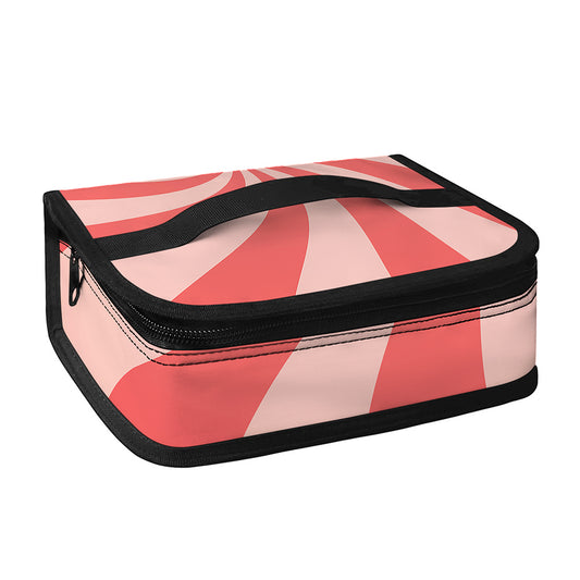 Pink Psychedelic Swirl Print Small Lunch Bag