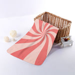 Pink Psychedelic Swirl Print Towel