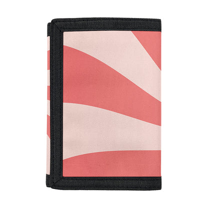 Pink Psychedelic Swirl Print Trifold Wallet