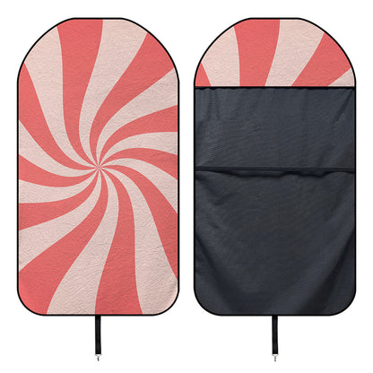 Pink Psychedelic Swirl Print Waterproof Car Seat Cover