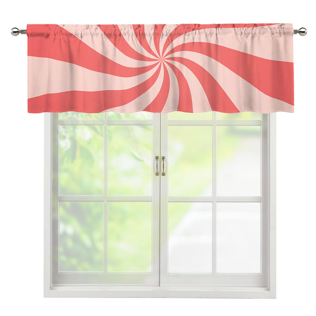 Pink Psychedelic Swirl Print Window Valance