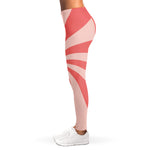 Pink Psychedelic Swirl Print Women's Leggings