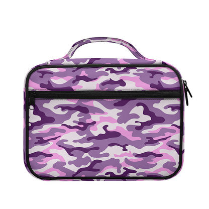 Pink Purple And Grey Camouflage Print Briefcase Bible Bag