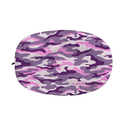 Pink Purple And Grey Camouflage Print Car Side Mirror Covers
