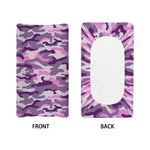 Pink Purple And Grey Camouflage Print Changing Pad Cover