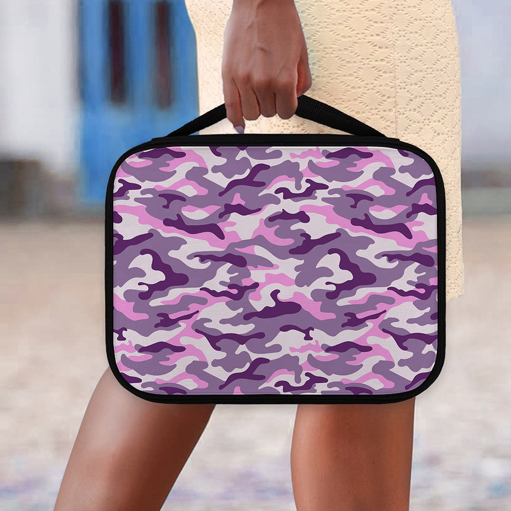 Pink Purple And Grey Camouflage Print Classic Bible Case
