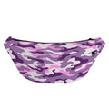 Pink Purple And Grey Camouflage Print Fanny Pack