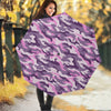 Pink Purple And Grey Camouflage Print Foldable Umbrella