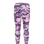 Pink Purple And Grey Camouflage Print Men's leggings