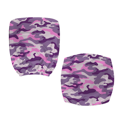 Pink Purple And Grey Camouflage Print Office Chair Cover