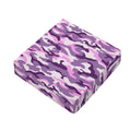 Pink Purple And Grey Camouflage Print Outdoor Seat Cushion Cover