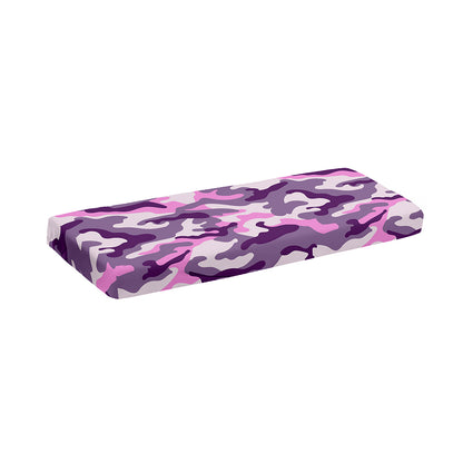 Pink Purple And Grey Camouflage Print Piano Keyboard Cover