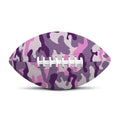 Pink Purple And Grey Camouflage Print Rugby Ball