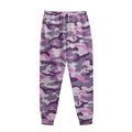 Pink Purple And Grey Camouflage Print Sweatpants