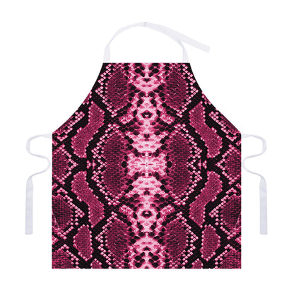 Pink Python Snakeskin Print Adjustable Apron