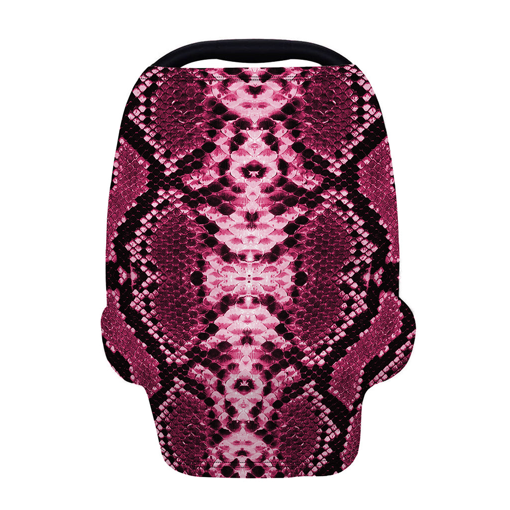 Pink Python Snakeskin Print Baby Seat Cover
