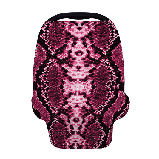 Pink Python Snakeskin Print Baby Seat Cover