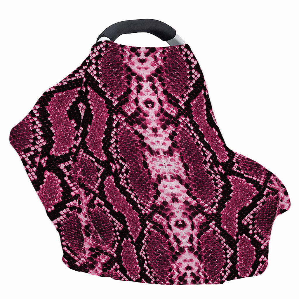 Pink Python Snakeskin Print Baby Seat Cover