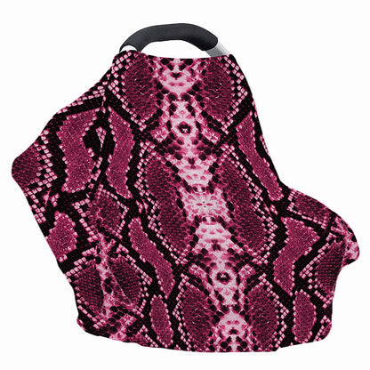 Pink Python Snakeskin Print Baby Seat Cover