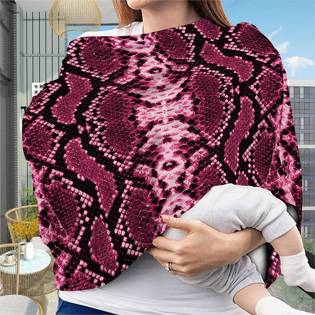 Pink Python Snakeskin Print Baby Seat Cover