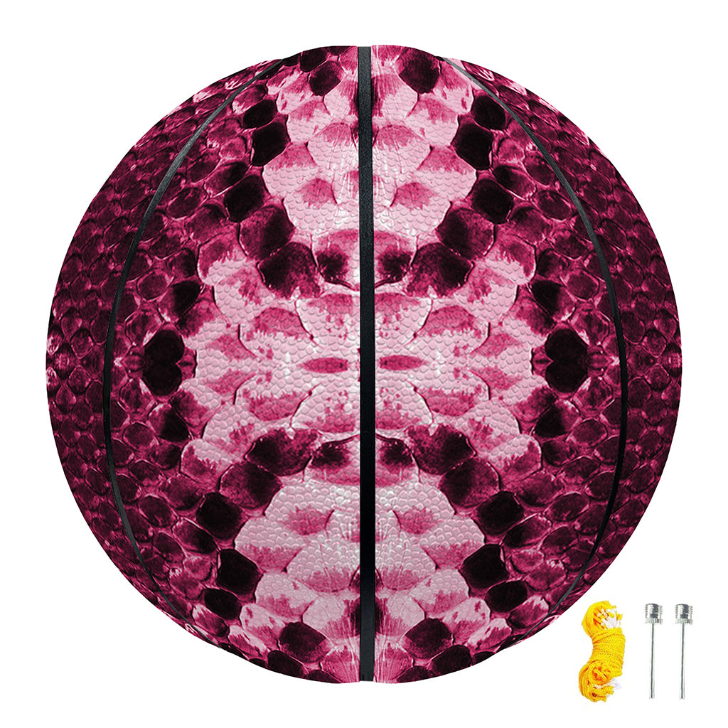 Pink Python Snakeskin Print Basketball
