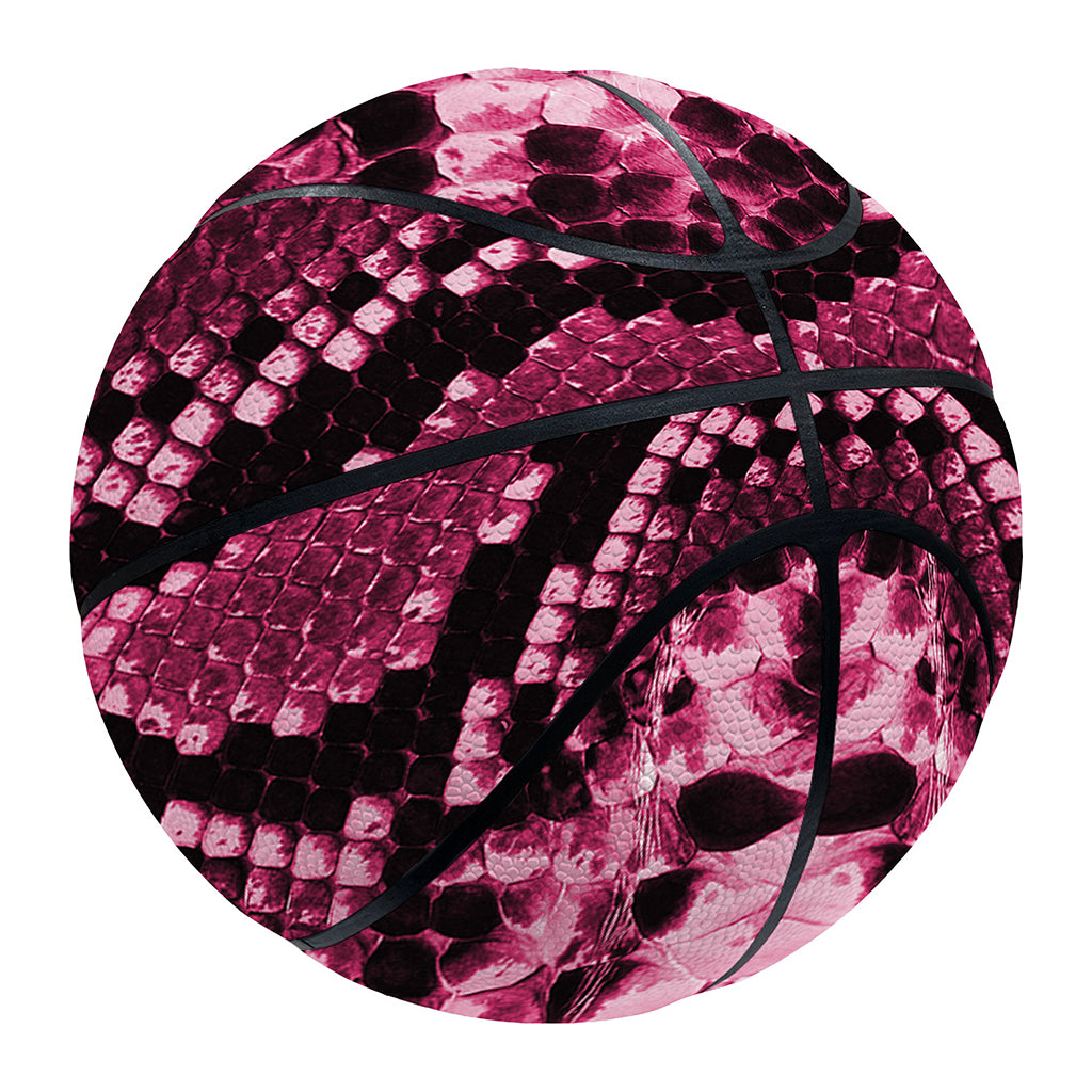 Pink Python Snakeskin Print Basketball