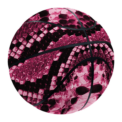 Pink Python Snakeskin Print Basketball