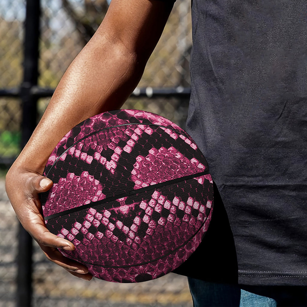 Pink Python Snakeskin Print Basketball