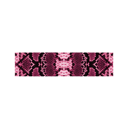 Pink Python Snakeskin Print Bed Runner