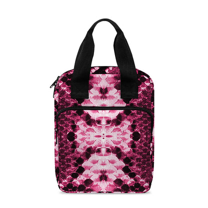 Pink Python Snakeskin Print Bible Tote Bag