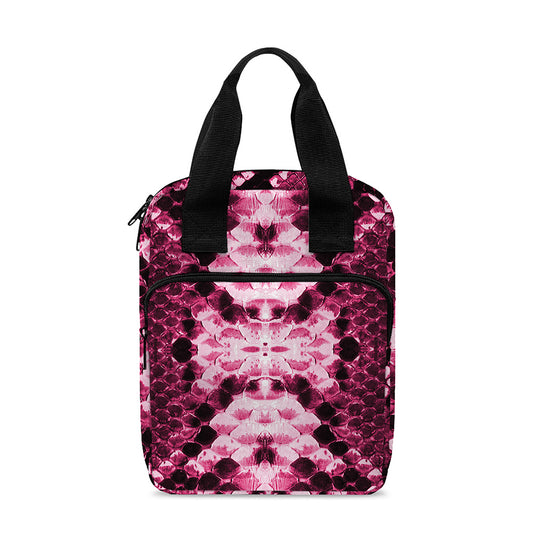Pink Python Snakeskin Print Bible Tote Bag