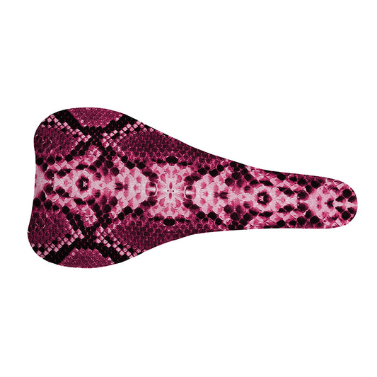 Pink Python Snakeskin Print Bicycle Seat Cover