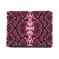 Pink Python Snakeskin Print Bifold Wallet