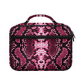 Pink Python Snakeskin Print Briefcase Bible Bag
