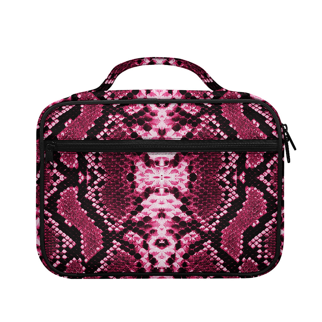 Pink Python Snakeskin Print Briefcase Bible Bag