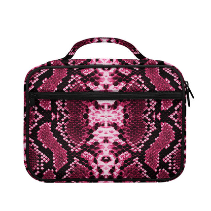 Pink Python Snakeskin Print Briefcase Bible Bag